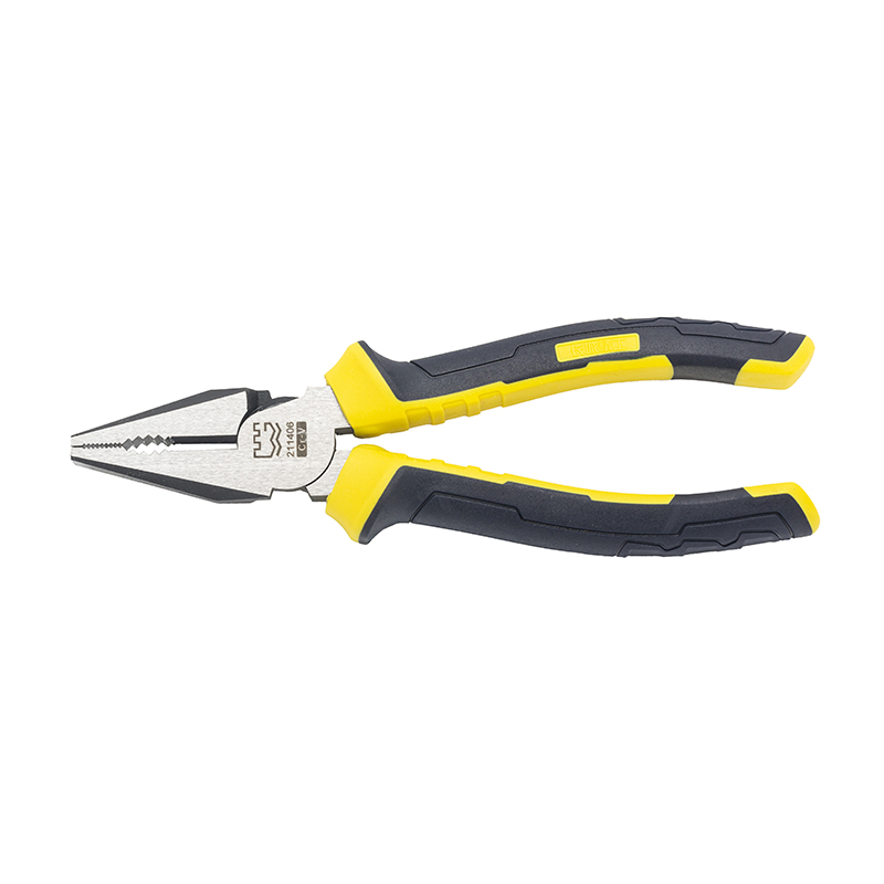 Great Wall Industrial-Grade German-Style Bi-Color Handle Combination Pliers，Labor-Saving