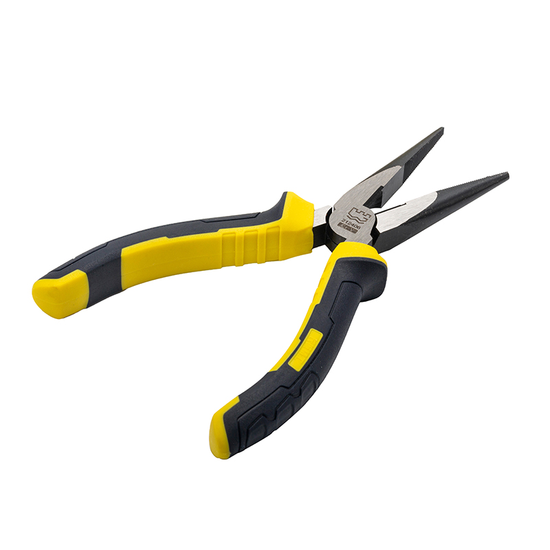 Great Wall Industrial-Grade German-Style Bi-Color Handle Long Nose Pliers，Labor-Saving